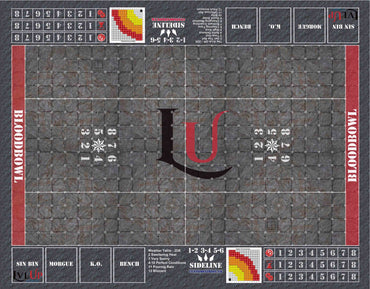 Custom Lvl UP Gaming Stone Blood Bowl Pitch 36" x 28" (Neoprene)