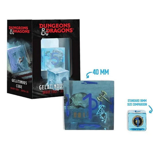 D&D Jumbo Gelatinous Cube D6 by Metallic Dice Games (Pre-Order)