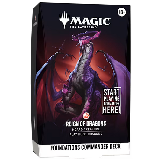 Magic: The Gathering: Foundations Starter Commander Deck Reign of Dragons (Pre-Order)