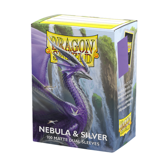Dragon Shield – Standard size – Dual Matte – Nebula & Silver (100)