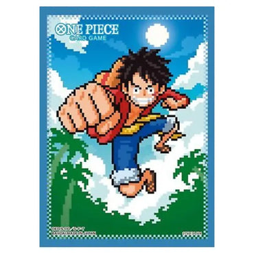 One Piece Card Game: Official Sleeve 8 Pixel Monkey D. Luffy