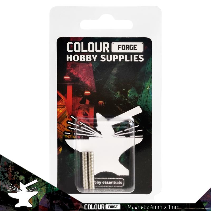 The Colour Forge Neodymium Magnets 4x1mm (N35) (50)