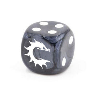 Conquest Logo on Dark Grey Marbled Dice - Conquest (Pre-Order)