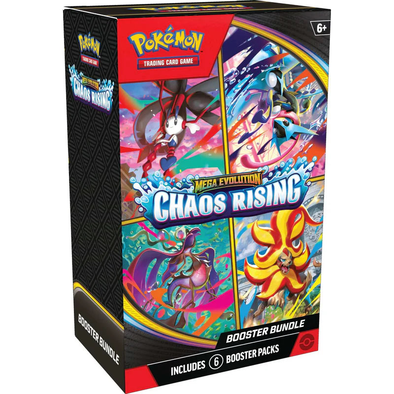 1 Per Customer - Pokémon TCG: Mega Evolution Chaos Rising - Booster Bundle