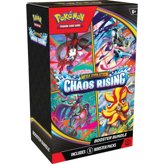 1 Per Customer - Pokémon TCG: Mega Evolution Chaos Rising - Booster Bundle