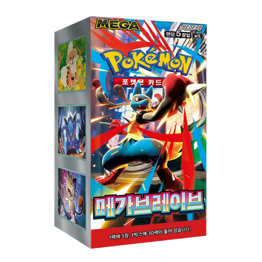 Korean Pokemon TCG Mega Brave m1L Booster Box