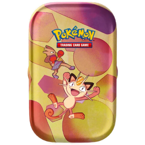 Pokemon TCG: Scarlet & Violet 3.5: 151 – Mini Tin - Meowth & Hitmonchan (Pre-Order)