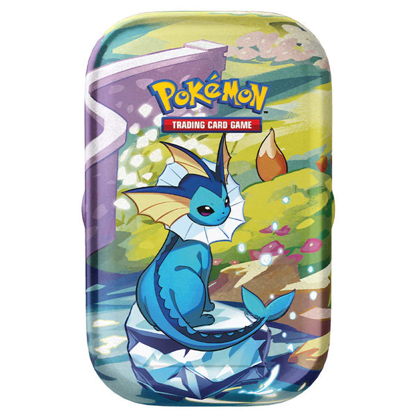 Pokemon TCG: Scarlet & Violet 8.5 - Prismatic Evolution Mini Tin Vaporeon (Pre-Order)