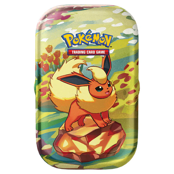 Pokemon TCG: Scarlet & Violet 8.5 - Prismatic Evolution Mini Tin Flareon (Pre-Order)