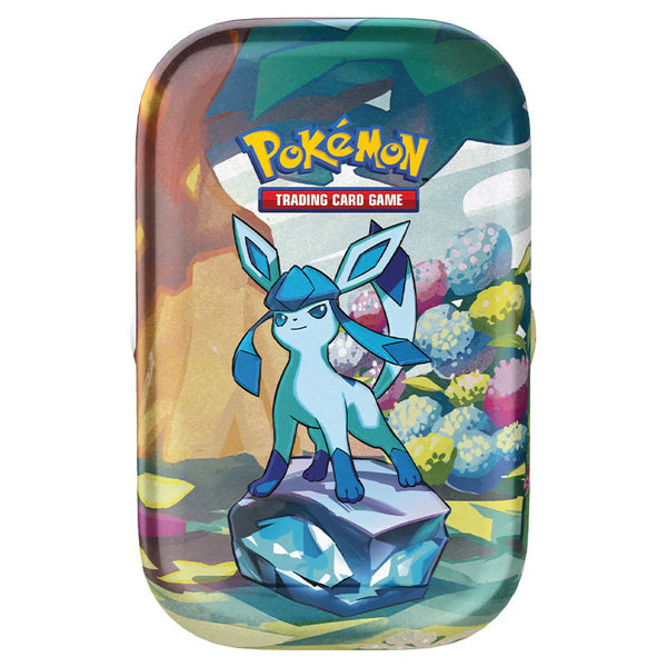 Pokemon TCG: Scarlet & Violet 8.5 - Prismatic Evolution Mini Tin Glaceon (Pre-Order)