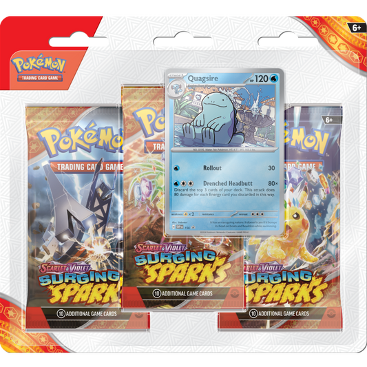 Pokemon TCG: Scarlet & Violet 8 - 3-Pack Blister - Quagsire