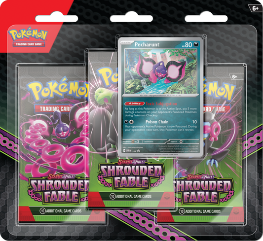 Pokémon TCG: Scarlet & Violet Shrouded - Fable 3-Pack Blister