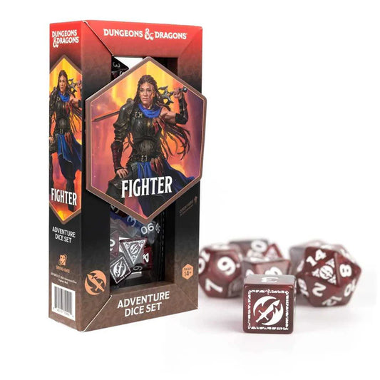 Dungeons & Dragons Adventure Dice Set - Fighter: Red - Sirius Dice