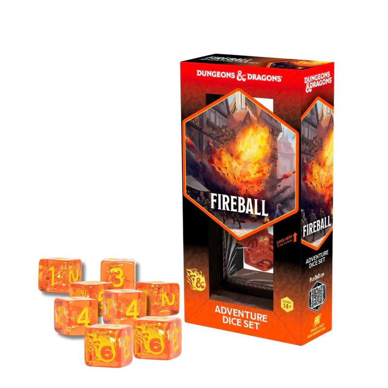 Dungeons & Dragons Adventure Dice Set - Fireball - Sirius Dice
