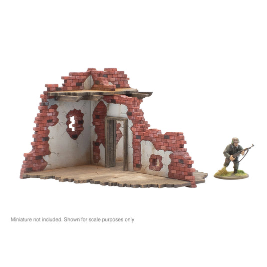 Bolt Action MDF Internal Ruins - T Section