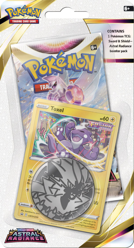 Pokémon TCG: SWSH Astral Radiance 1 Pack Checklane Blister Toxel