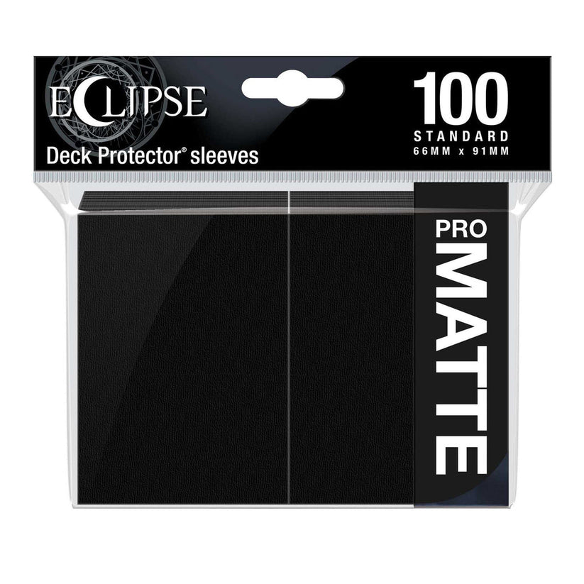 Ultra Pro Eclipse Matte Standard Card Sleeves: Jet Black (100)