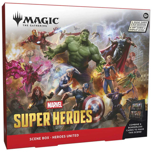 Magic: The Gathering: Marvel Super Heroes Scene Box Heroes United (Pre-Order)