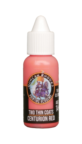 Two Thin Coats Centurion Red 15ml Paint Duncan Rhodes Painting Academy