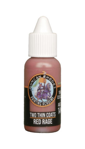 Two Thin Coats Red Rage 15ml Paint Duncan Rhodes Painting Academy