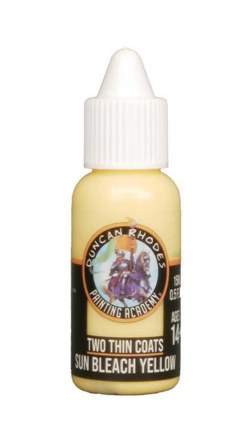 Two Thin Coats Sun Bleach Yellow 15ml Paint Duncan Rhodes Painting Academy