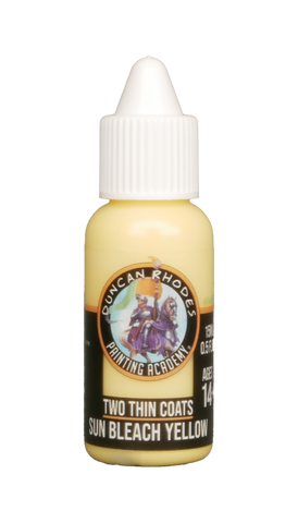 Two Thin Coats Sun Bleach Yellow 15ml Paint Duncan Rhodes Painting Academy