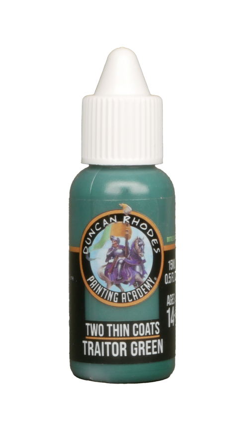 Two Thin Coats Traitor Green 15ml Paint Duncan Rhodes Painting Academy