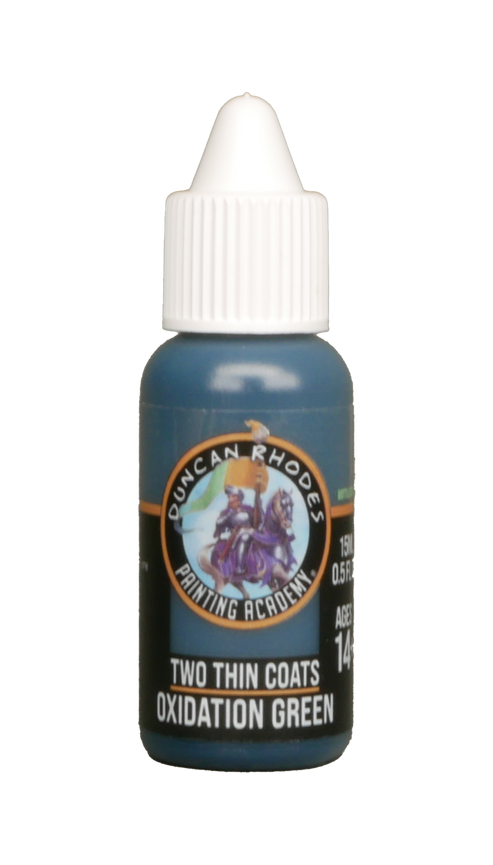 Two Thin Coats Oxidation Green 15ml Paint Duncan Rhodes Painting Academy