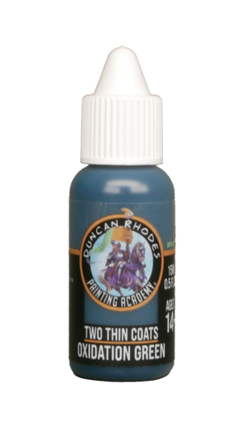 Two Thin Coats Oxidation Green 15ml Paint Duncan Rhodes Painting Academy