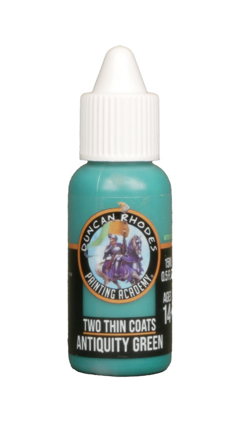 Two Thin Coats Antiquity Green 15ml Paint Duncan Rhodes Painting Academy