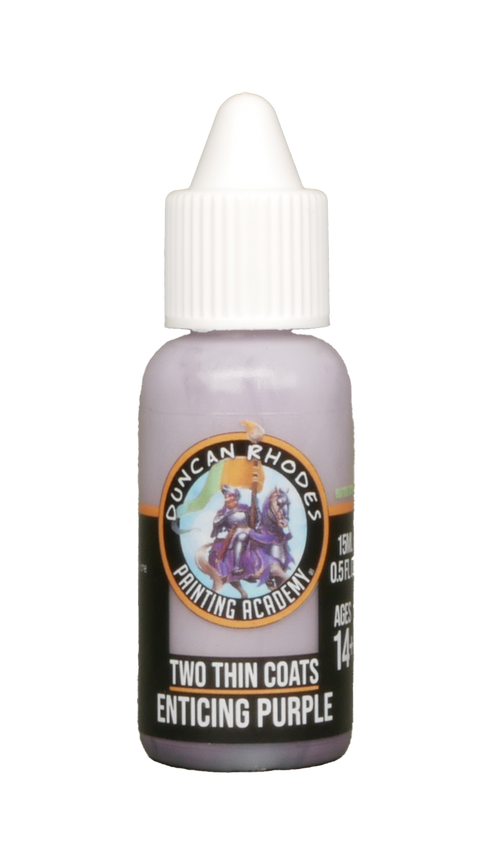 Two Thin Coats Enticing Purple 15ml Paint Duncan Rhodes Painting Academy