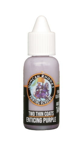 Two Thin Coats Enticing Purple 15ml Paint Duncan Rhodes Painting Academy