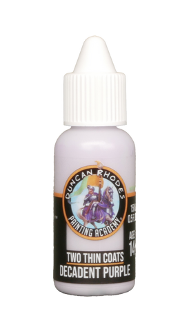 Two Thin Coats Decadent Purple 15ml Paint Duncan Rhodes Painting Academy