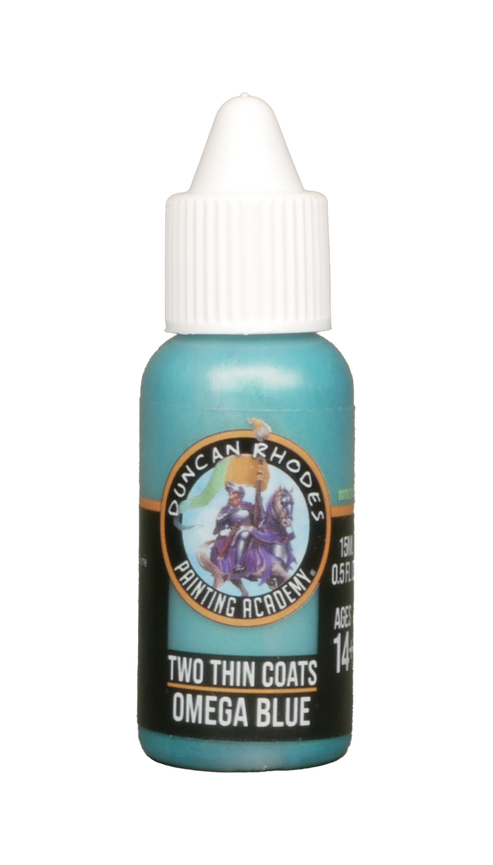 Two Thin Coats Omega Blue 15ml Paint Duncan Rhodes Painting Academy