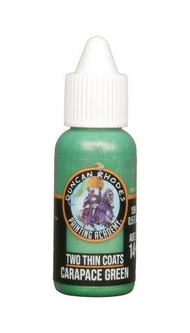 Two Thin Coats Carapace Green 15ml Paint Duncan Rhodes Painting Academy