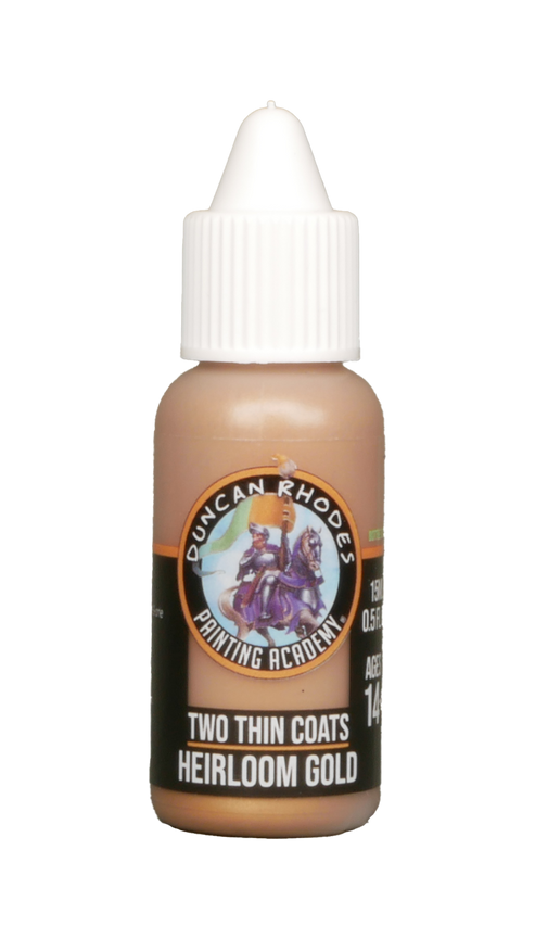 Two Thin Coats Heirloom Gold 15ml Paint Duncan Rhodes Painting Academy