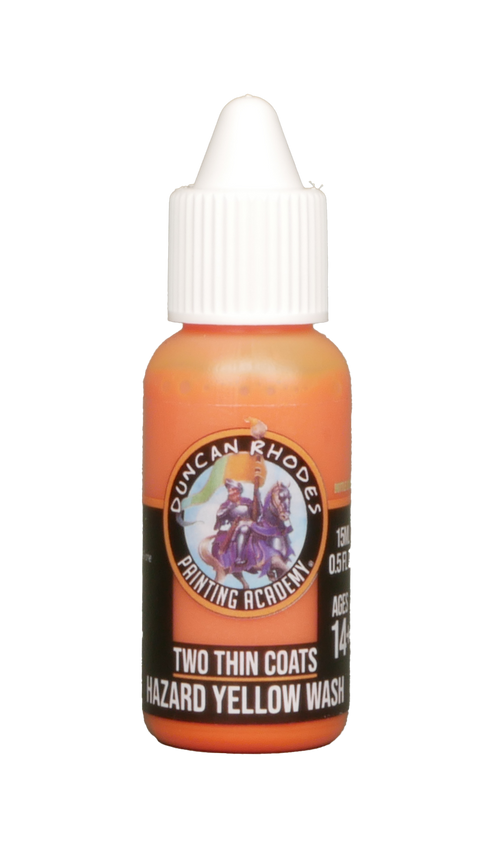 Two Thin Coats Hazard Yellow Wash 15ml Paint Duncan Rhodes Painting Academy