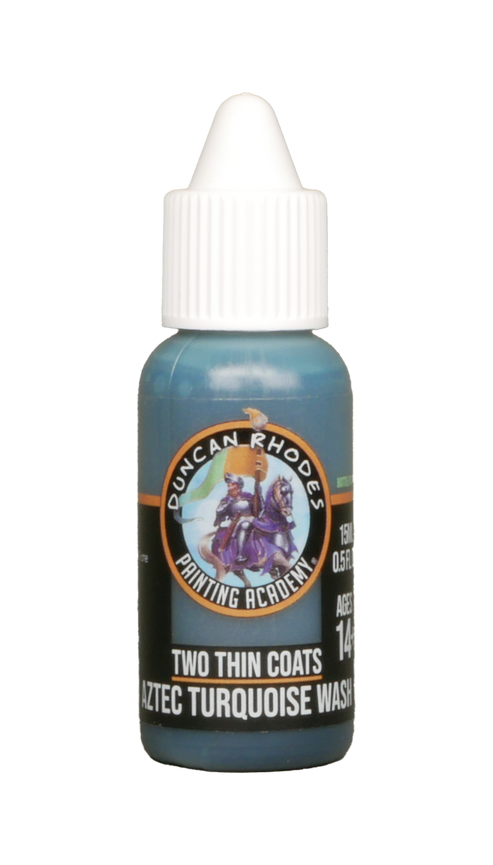 Two Thin Coats Aztec Turquoise Wash 15ml Paint Duncan Rhodes Painting Academy
