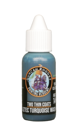 Two Thin Coats Aztec Turquoise Wash 15ml Paint Duncan Rhodes Painting Academy