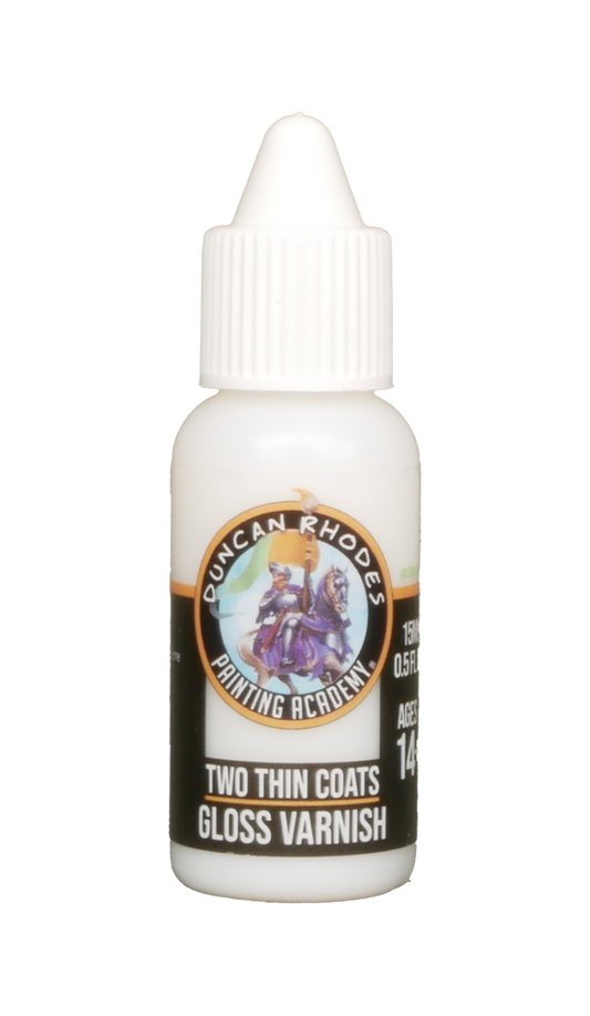 Two Thin Coats Satin Varnish 15ml Paint Duncan Rhodes Painting Academy