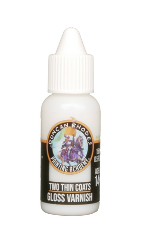 Two Thin Coats Satin Varnish 15ml Paint Duncan Rhodes Painting Academy