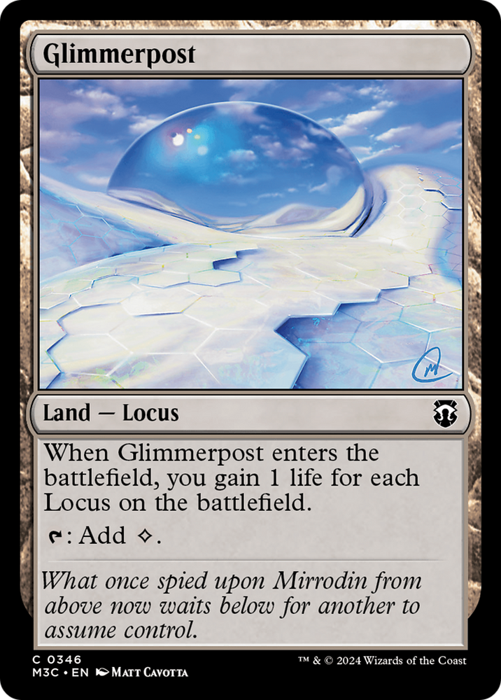 Glimmerpost (Ripple Foil) [Modern Horizons 3 Commander]