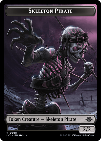 Gnome // Skeleton Pirate Double-Sided Token [The Lost Caverns of Ixalan Tokens]