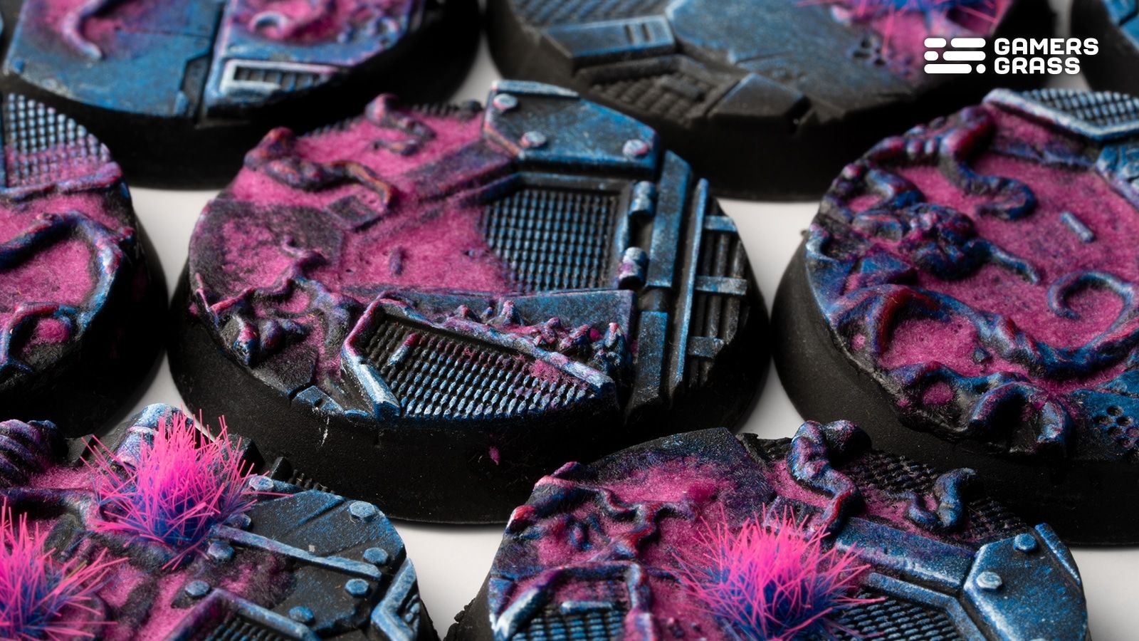 Alien Infestation Bases, Round 32mm (x8) - Gamers Grass