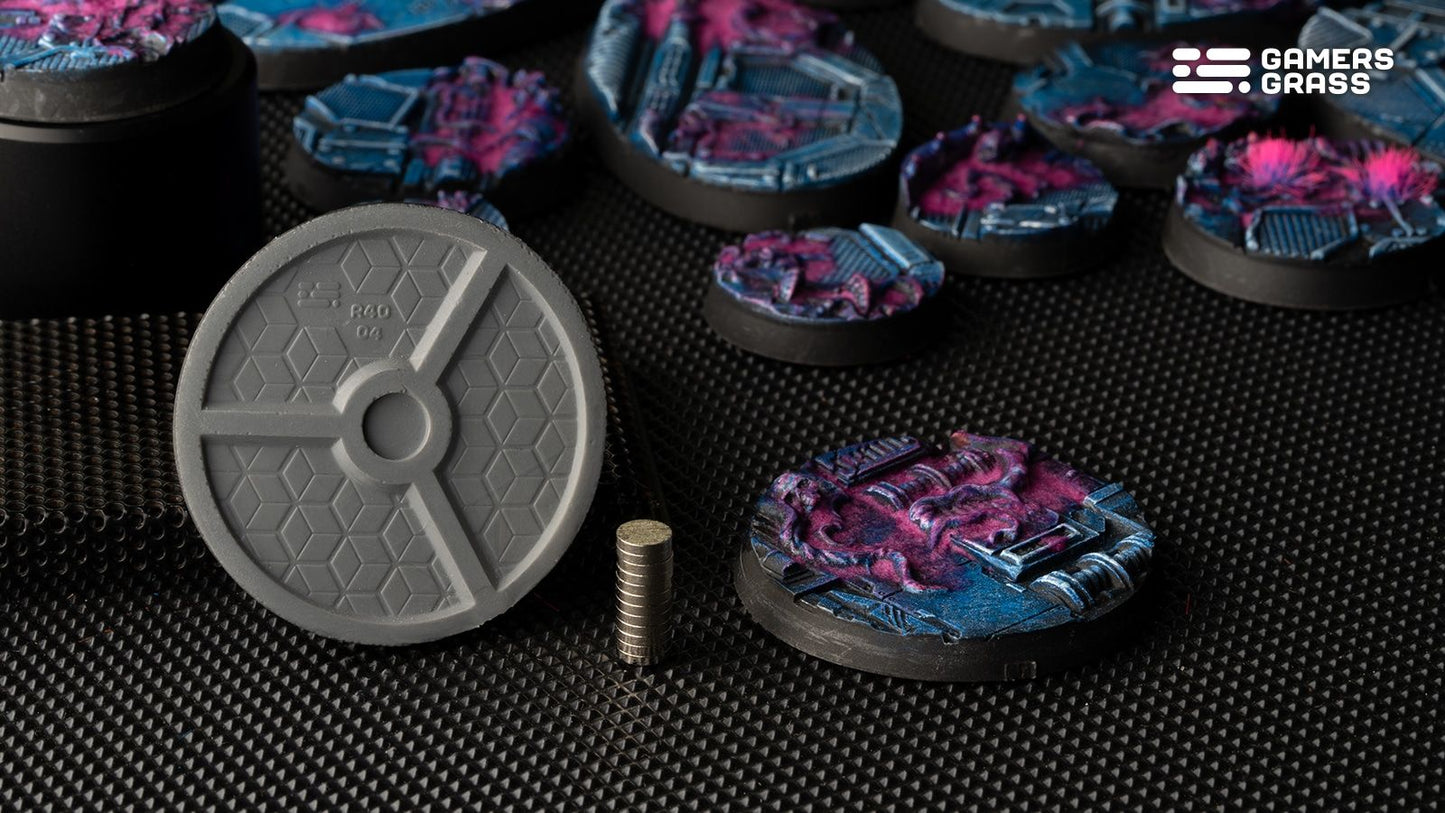 Alien Infestation Bases, Round 40mm (x5) - Gamers Grass