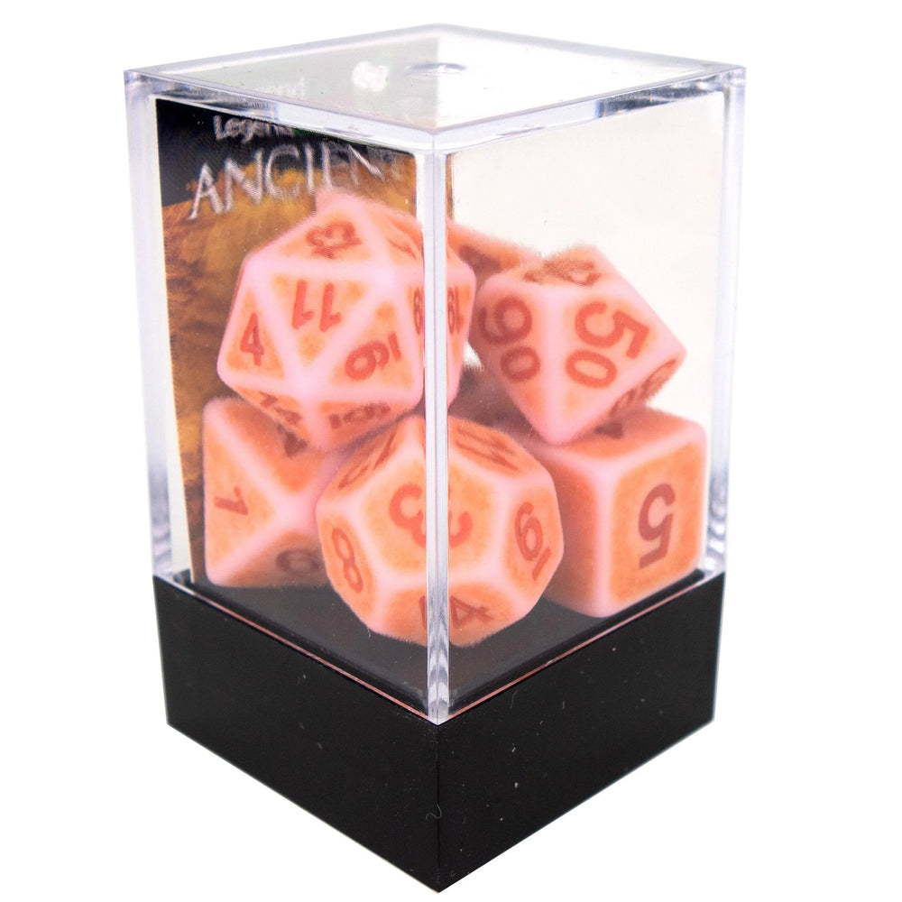 Legend Dice - Boxed Display - Poly Dice Set - Ancient - Rosey Cheeks