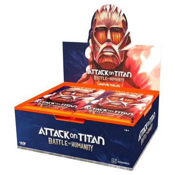 UniVersus CCG Attack on Titan: Battle for Humanity Booster Box Display
