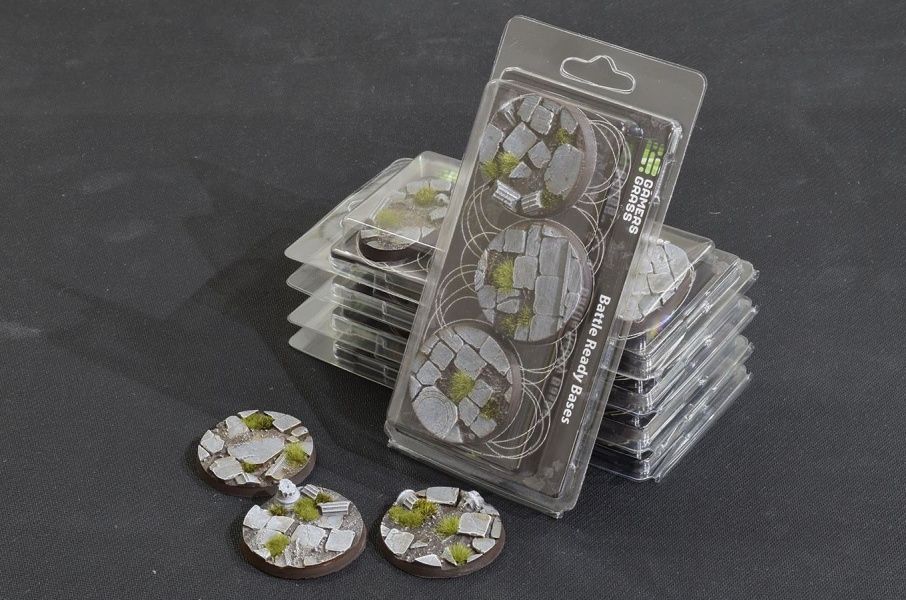 Temple Bases Round 50mm (x3) - Battlefield Ready - Gamers Grass