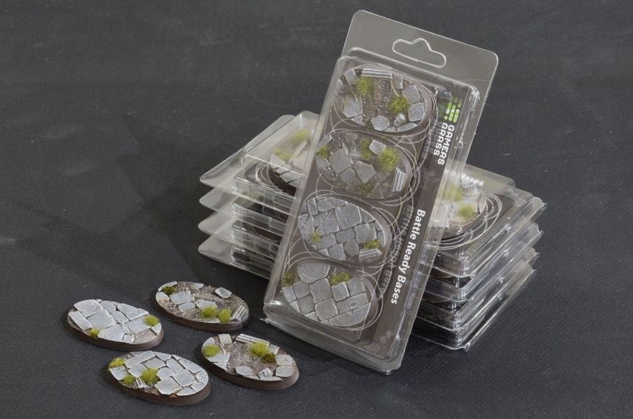 Temple Bases Oval 60mm (x4) - Battlefield Ready - Gamers Grass