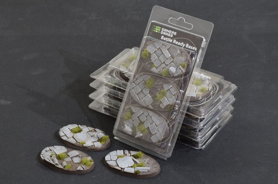 Temple Bases Oval 75mm (x3) - Battlefield Ready - Gamers Grass